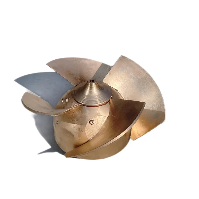 The Impeller of Submersible Axial Flow Pump Spiral Blades Polished Finish Horizontal Mounting 1-year Warranty Is Made Tin Bronze