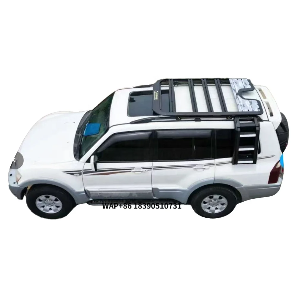 

Pajero Montero V73V77V93V97 New Roof Mount Rack Platform Stainless Steel Thickened Modification Luggage Frame