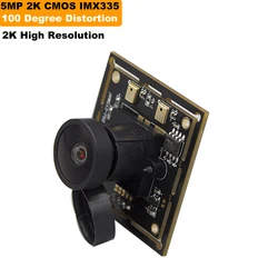 5 Megapixel Imx335 Cmos 5MP 2k Hd Usb Camera Sensor Module 100degrees High Resolution Micro Distortion For Conference Video