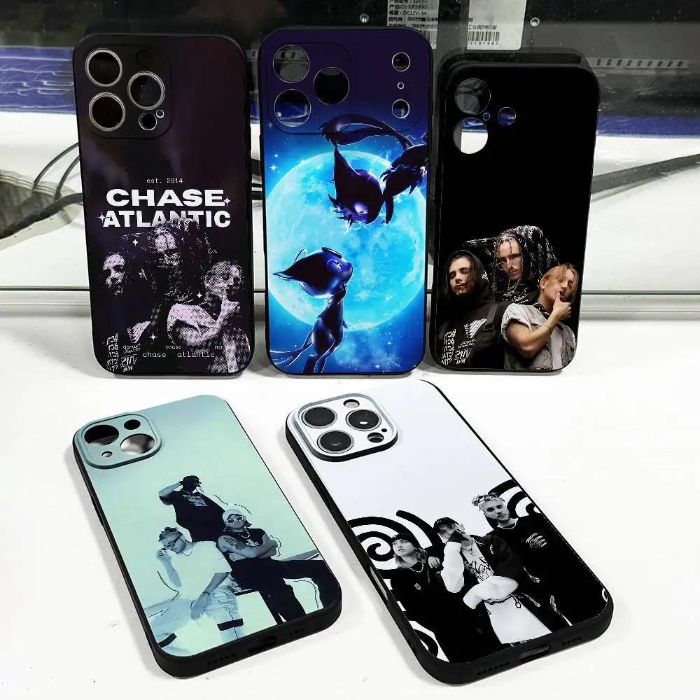 

C-Chase A-Atlantic Music Phone Case For iPhone 15,16,12,14,13,11,17,Pro,Max,Plus,E,Air,Mini Black Cover