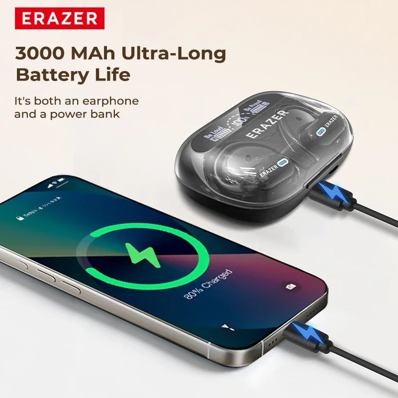 Erazer XP18 Bluetooth 5.3 Wireless Earphones 3000mAh