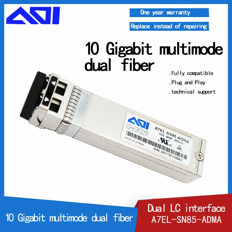 Aoi 10 Gigabit Multimode Single Mode Dual Fiber Optische Module Multimode 300M Single Mode 2Km Compatibele Netwerkkaart Server Swi