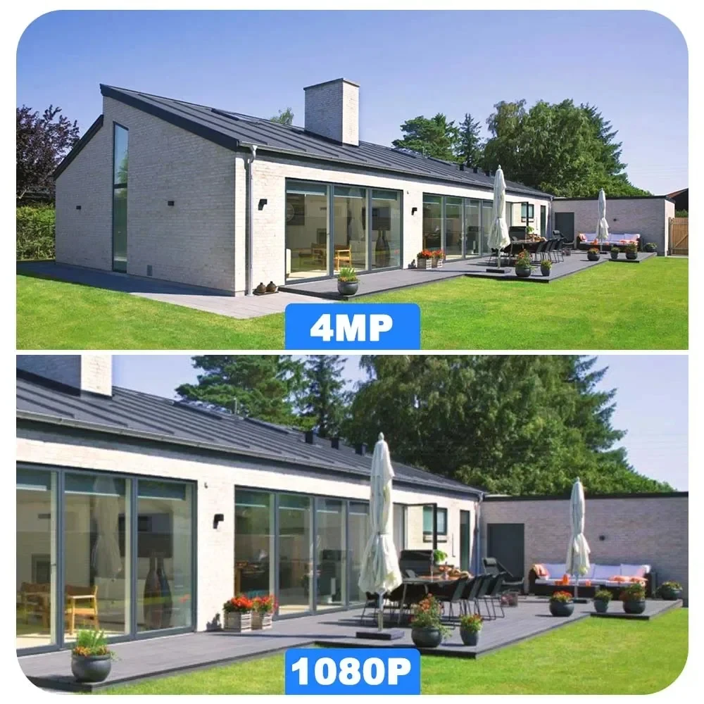 4MP Wifi Solar Camera Wireless Built Battery Power Outdoor 4K 8MP IP Camera IP66 PIR Video Surveillance Security Bullet Cameras