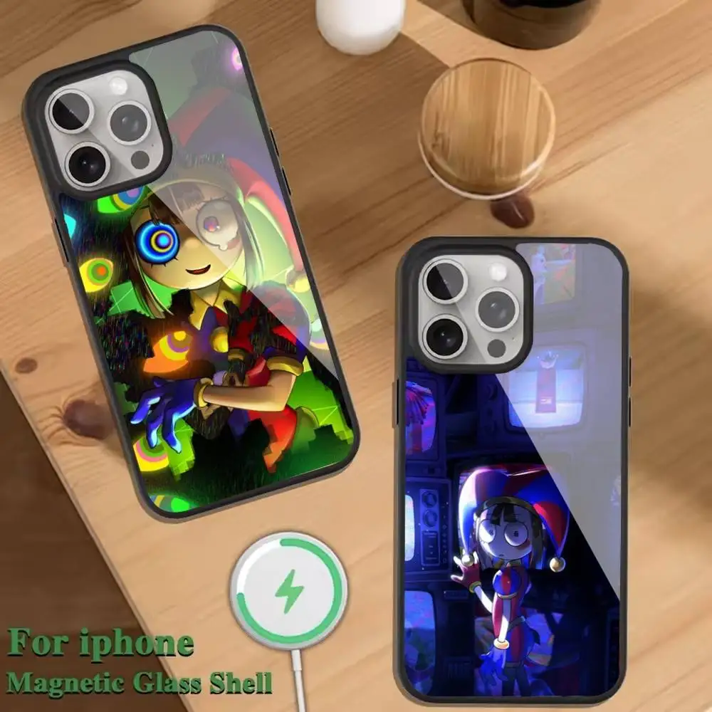 

Amazing D-Digital C-Circus Phone Case For Magnetic Wireless Charge Cover For iphone 16 15 14 13 12 11 Pro Max Plus Coque