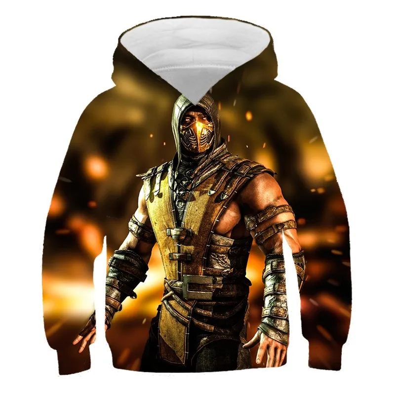 

Printed parent-child Personality 2024 Autumn Hot New PUBG game 3D Cartoon Pattern Children's Long Hoodie Boys Hooded Sweatshirt