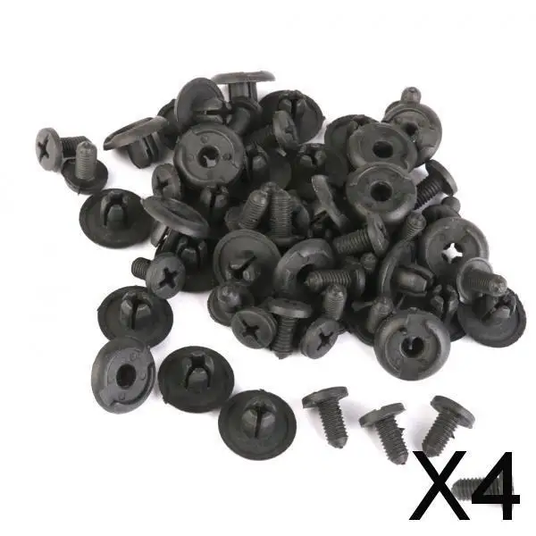 4-6pack Nylon Screw Fasteners Retainers Clips for Honda Mazda 91512-SM4-003