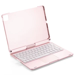 iPad Pro 11 2022 2020 2018 Air 5 4 10.9タブレットケースアラビア語スペイン語ドイツ語キーボードのためのBluetoothマジックキーボードケースケース 8ベストセールスiPad Proキーボード-6