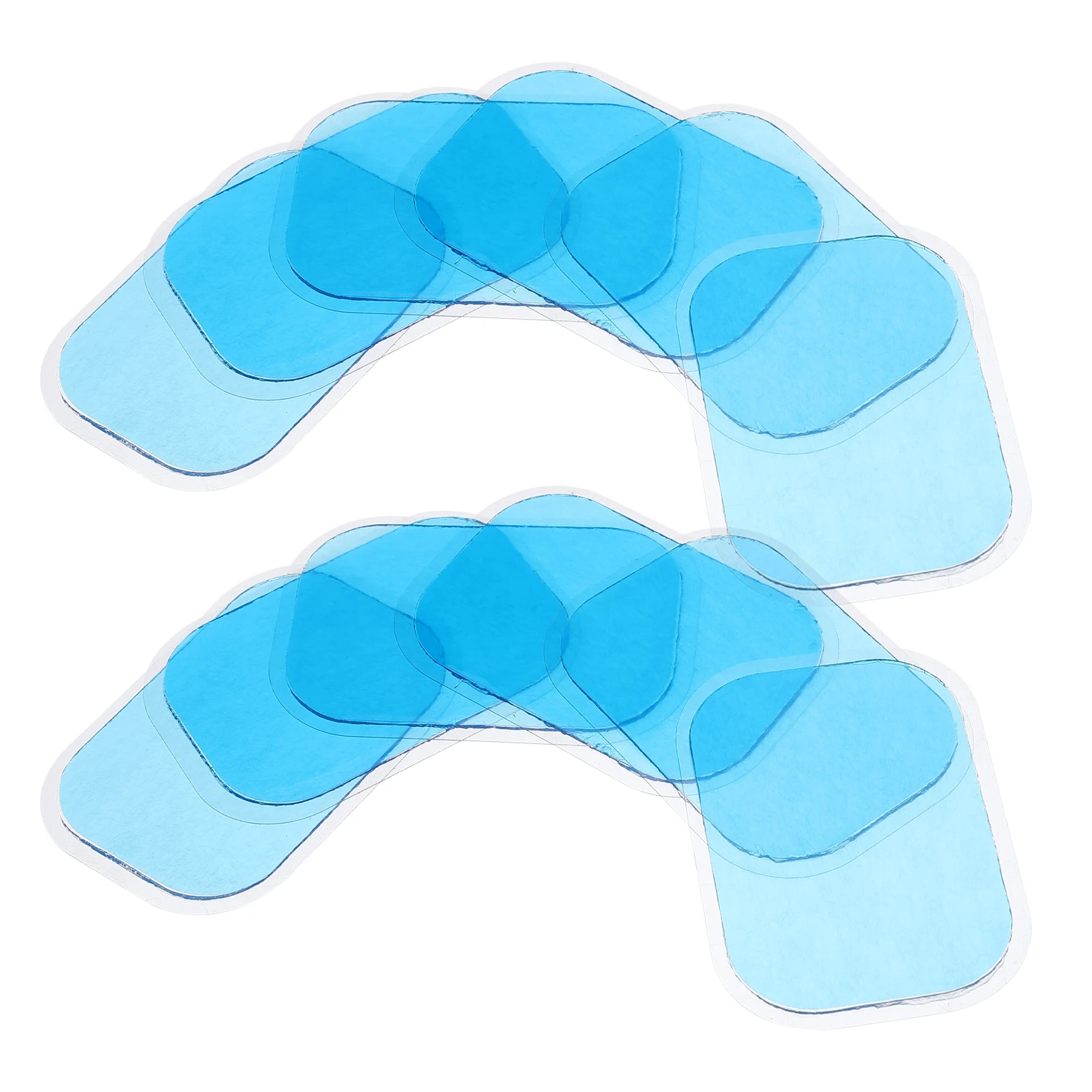 

50 Pcs Gel Pad 6x4cm Water Transparent Massage Fitness Abdominal Trainer Patch for Accessories Household Use