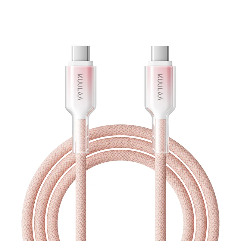 KUULAA USB-C-Kabel auf USB-Typ-C-Kabel PD 60 W Schnellladekabel USB C auf Typ-C-Kabel für iPhone 16 15 Samsung MacBook iPad Xiaomi