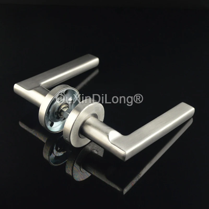 1Set Stainless Steel Channel Handles Hospital Office Building Door Handle Fire Aisle Handles Fire Door Split Pulls FG1158