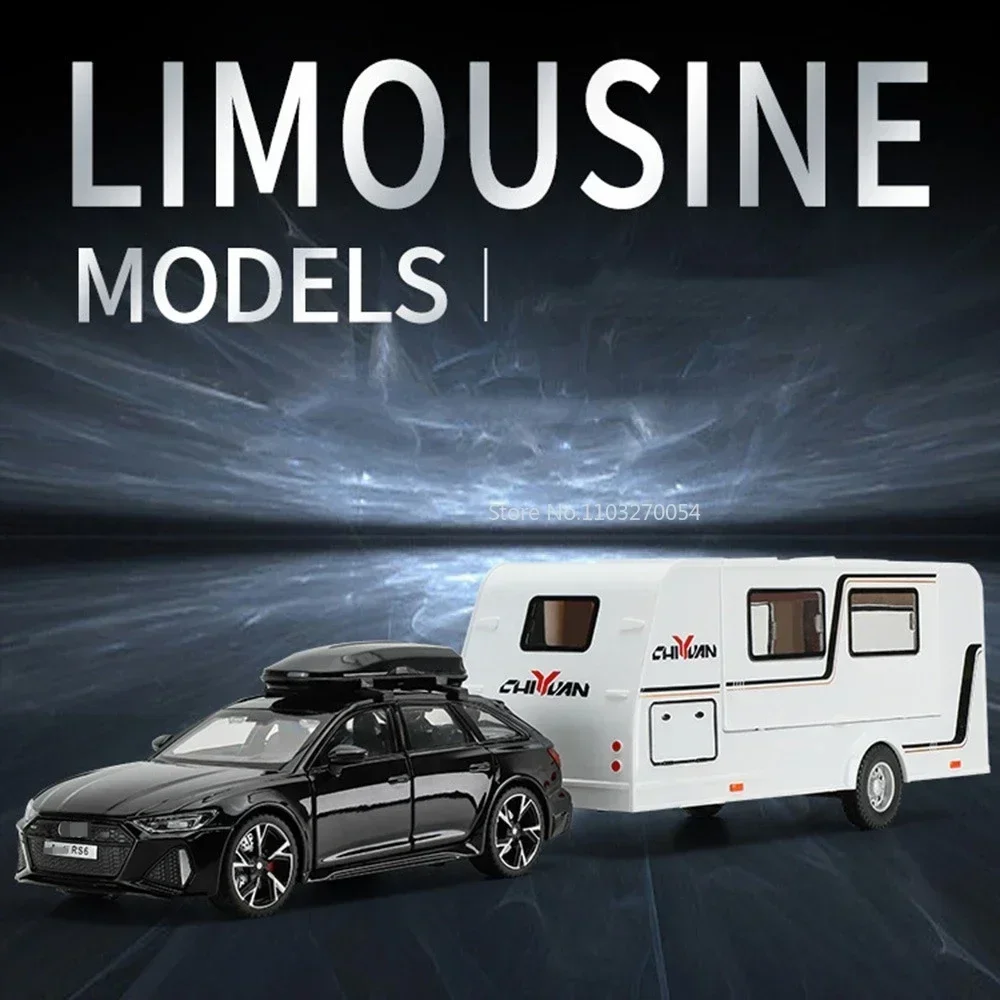 1/32 Rs6 Rv Simulatie Legering Modellen Auto Speelgoed Metaal Diecast Met Terugtrekgeluid En Lichte Voertuigen Voor Jongens Speelgoed Geschenken Collectie