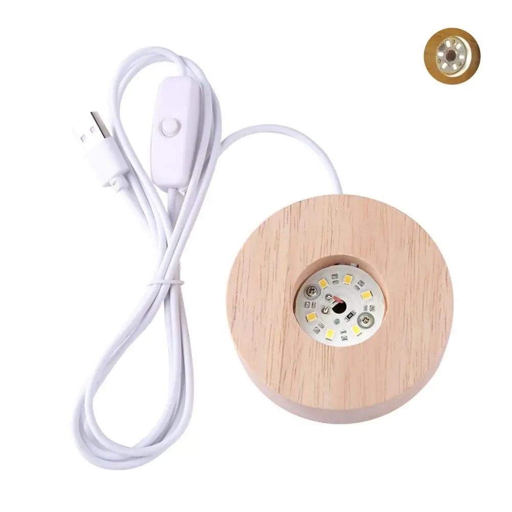 Stoisko wystawowe minimalistyczne szerokie zastosowanie 3 kolory USB Port 1.2W oświetlenie dębowe DIY drewniana lampa baza nocna dostawa