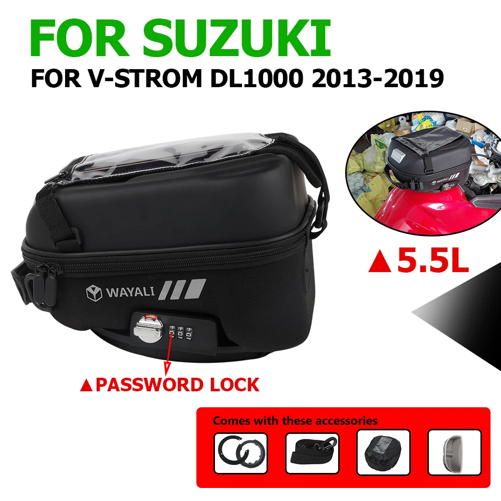 

For SUZUKI DL1000 XT V-Strom 1000XT DL 1000 XT VStrom 1000 Accessories Fuel Tank Bag Luggage Navigation Waterproof Bag Tanklock