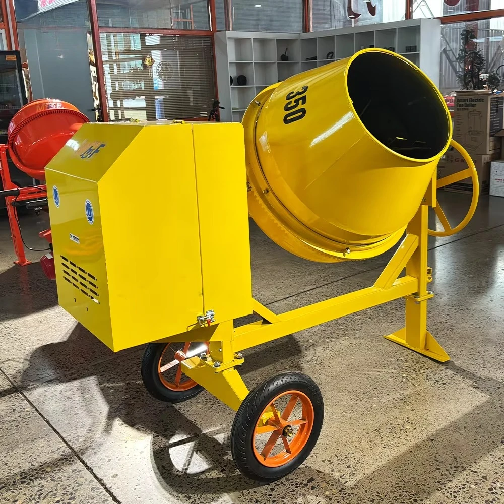 CE Certified 2 Wheels 300-700L Construction Diesel Electric Concrete Mixer Machines Easy-move Cement Mixing Tool