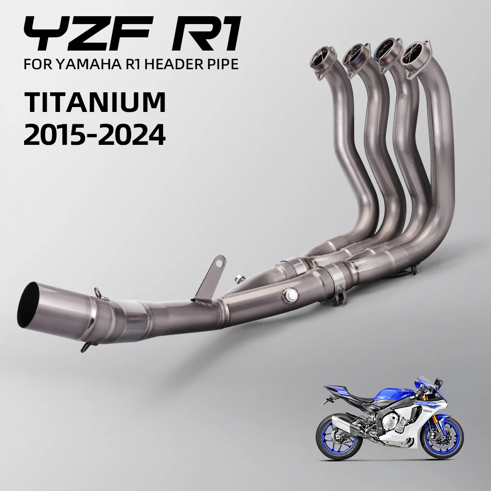 

Racing Motorcycle Exhaust Upgrade Kit Manifold Headers Front Line Pipe Connect Tail Section MufflerFor YZF-R1 MT10 MT 2015-2019