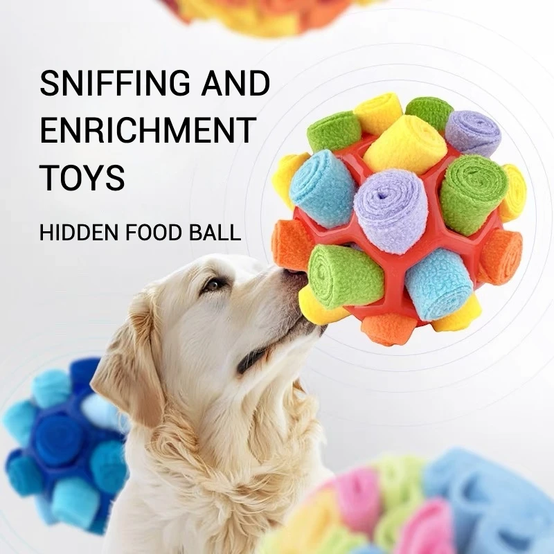 

Многофункциональный резиновый табакер для собак, мягкий флис и прочный резиновый шарик, скрывающая игрушка для лечения, ухода за зубами, тревоги