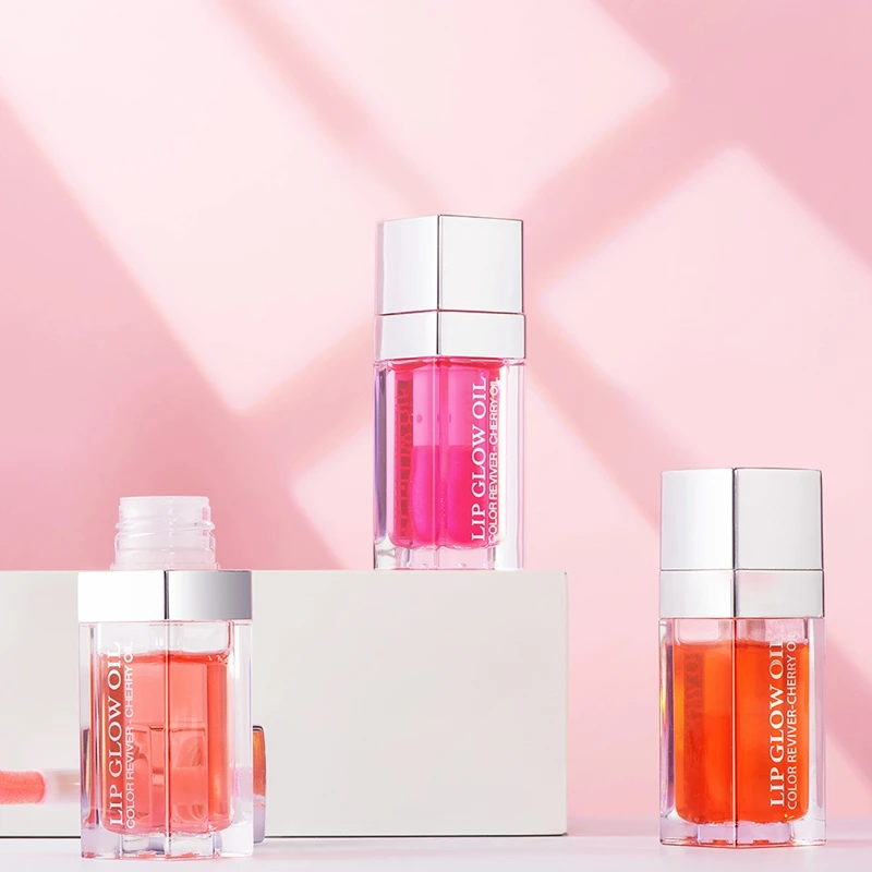 Ibcccndc-Óleo Labial Hidratante para Geleia de Cristal, Maquilhagem Gloss, Sexy Plump, Brilho, Plumper Labial Colorido, 6ml
