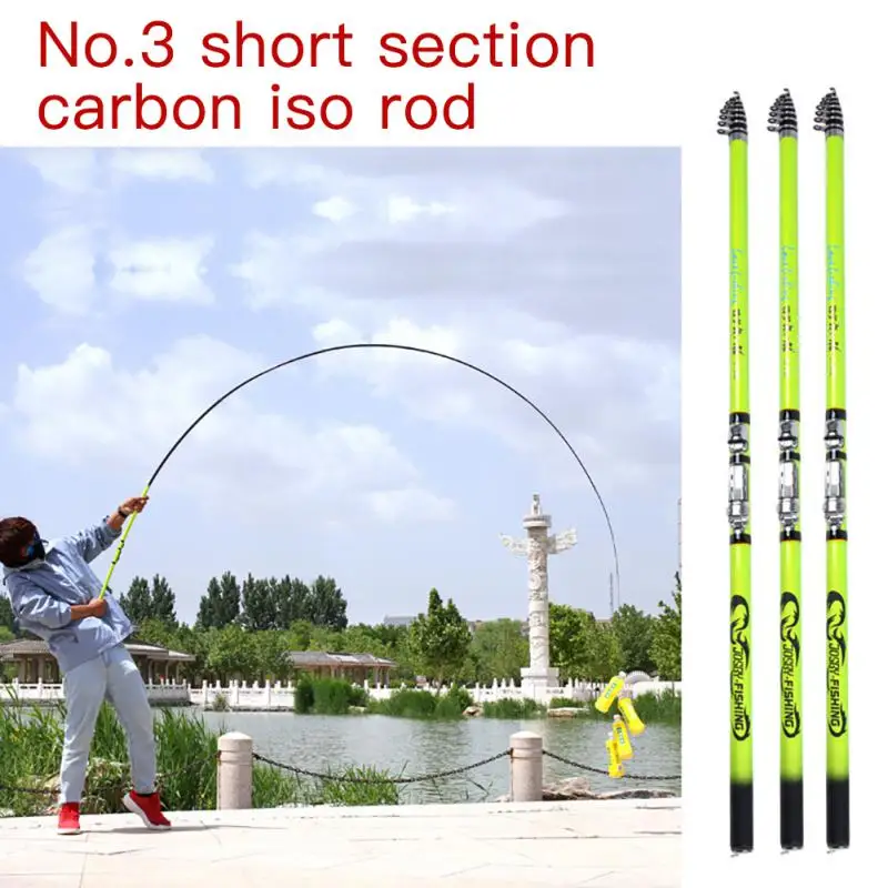 

Carbon Fishing Rod Feeder Short-jointed Rock Fishing Rod Hand Fishing Rod Telescopic Travel Pole 3.6m 4.5m 5.4m