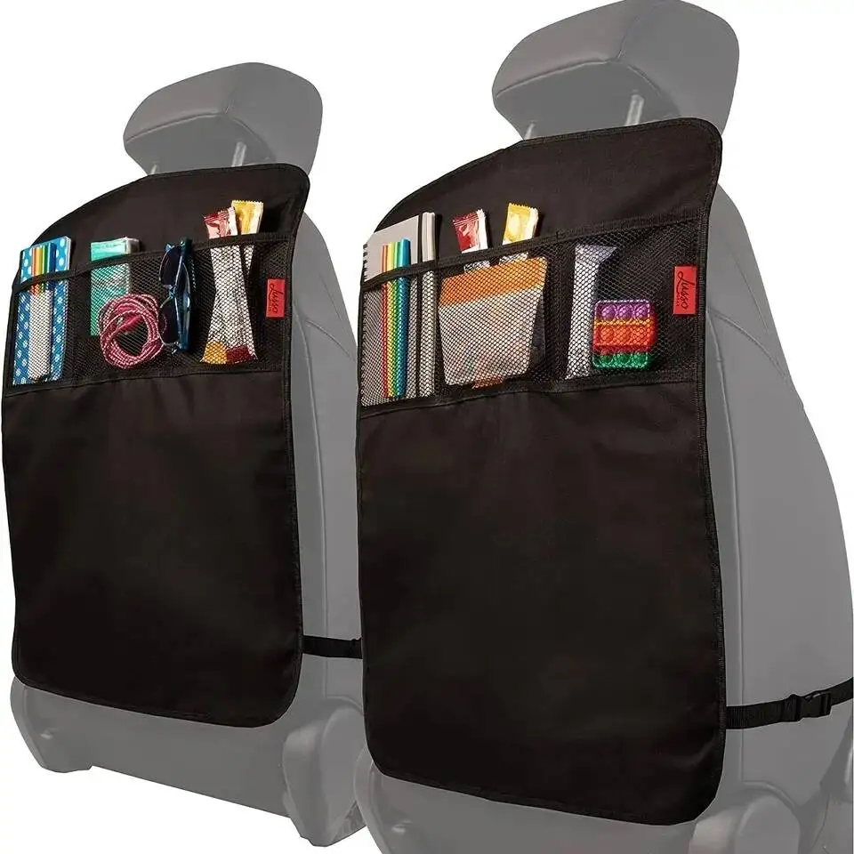 

Universal Car Seat Back Protector For Kids With 3 Pocket Storage Waterproof Kick Mat Cover For Children Pets Backseat Organizer
