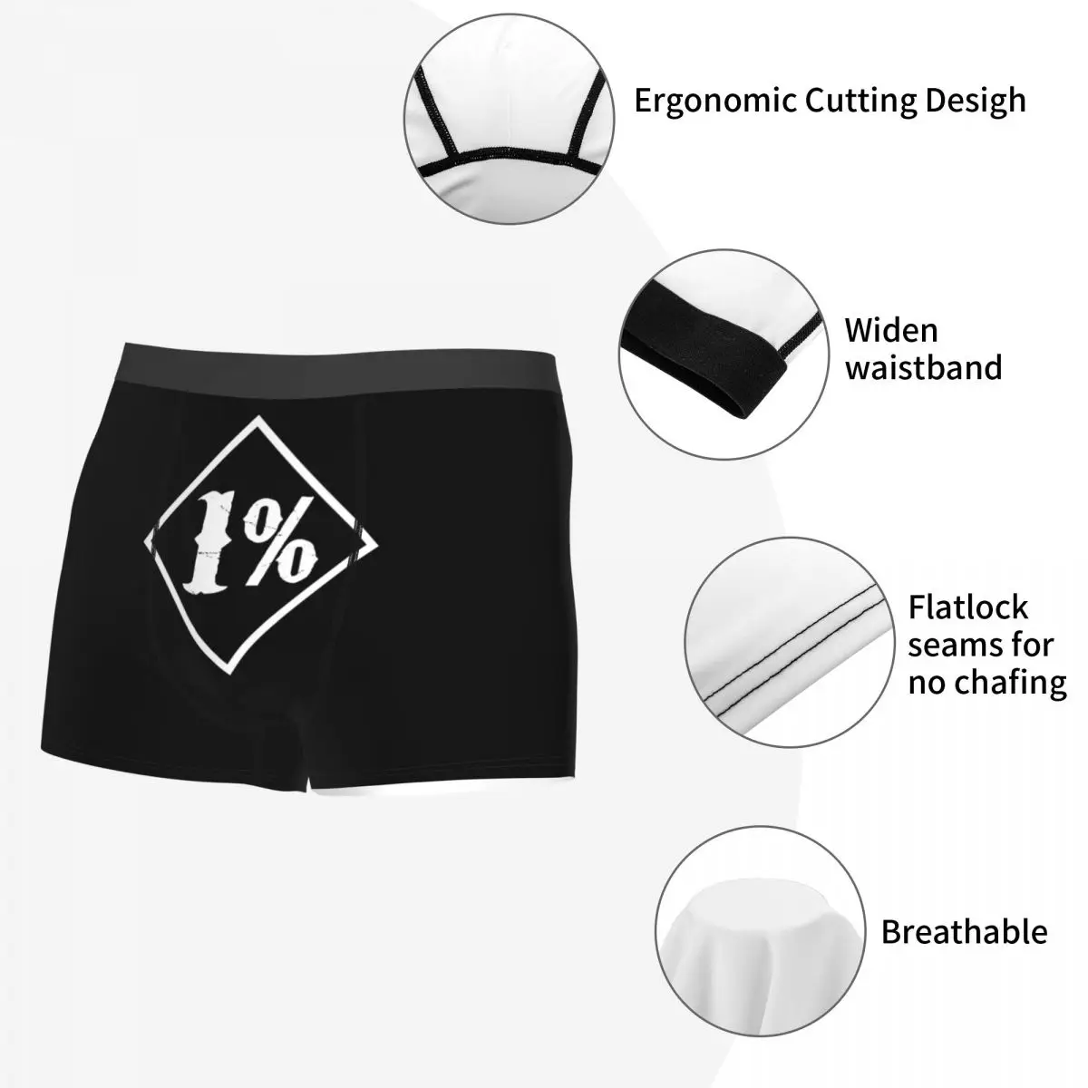 Sons Of Anarchy Underpants Cotton Panties Man Underwear Sexy 1 Percenter Essential Shorts Briefs