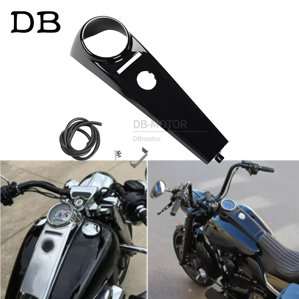 Motorcycle Stretched Fuel Tank Dash Panel Console Cover Fit Harley Softail FLST FXS FXCW Fat Boy Heritage Standard Custom 00-17