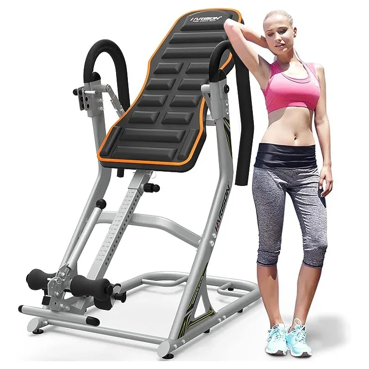 Heavy Duty Inversion Table for Back Pain Relief with 3D Memory Foam, Back Inversion Table with 180 Degree Full Inversion