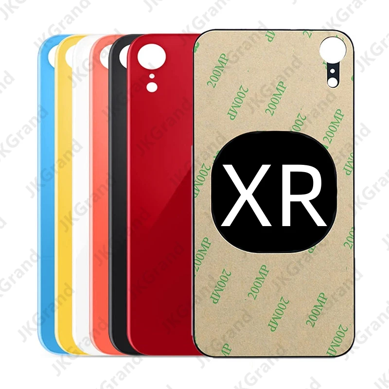 

For iPhone XR Back Glass Panel Battery Cover Replacement Parts new optimal quality Big Hole Camera Rear Door Housing Case Bezel