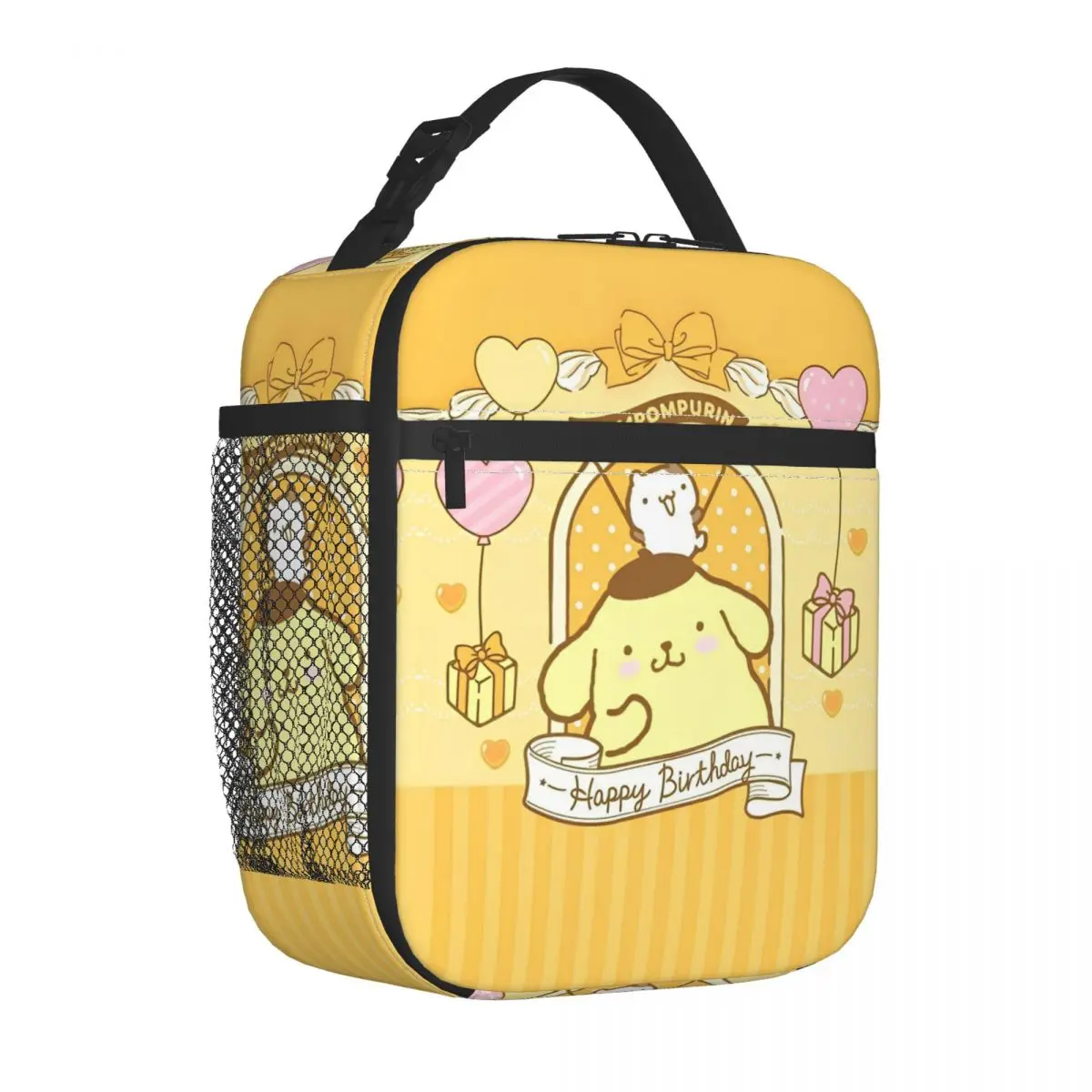 

Изолированная сумка для ланча Happy Pom Purin, портативный контейнер для еды, Термосумка, тоут, Ланч-бокс, уличные сумки для хранения еды в колледже