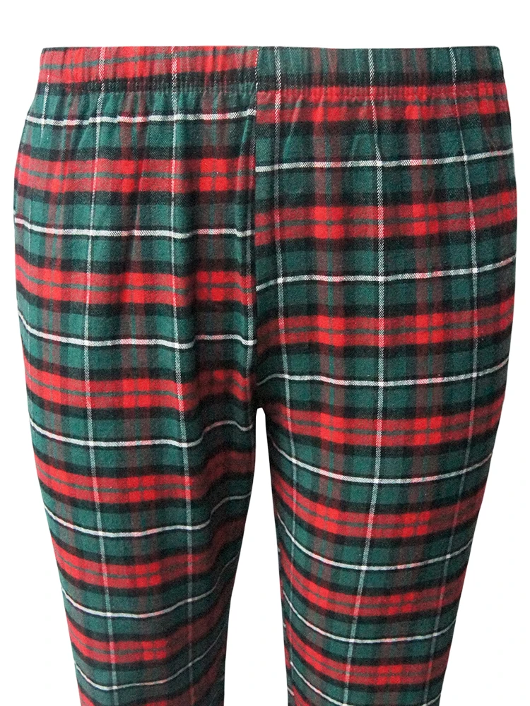 Men\'s Plaid Pajama Pants Fashion Christmas Casual Soft Comfortable Loose Plaid Elastic Waist Straight Leg Home Casual Pants