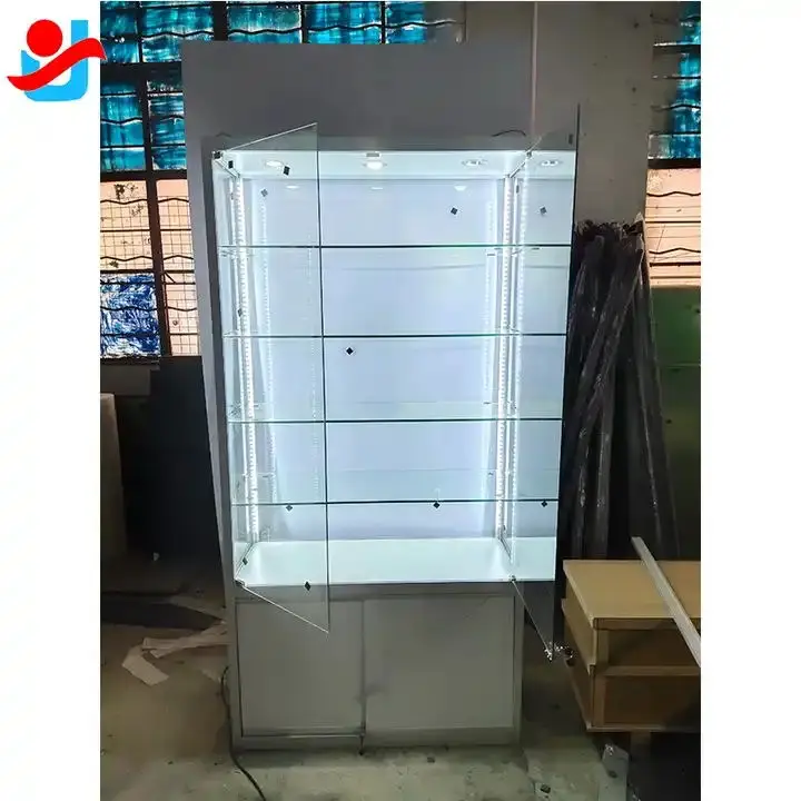 Lemari Pajangan Dinding Kaca Modern Custom, Rak Kaca, Hadiah, Pajangan Rumah Tangga