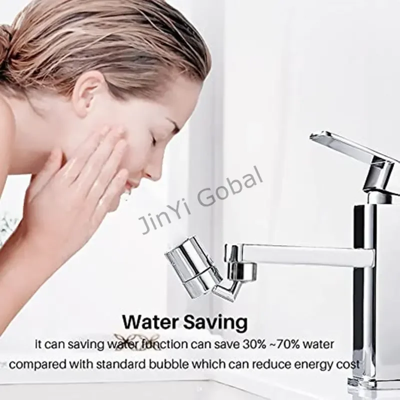 720° Swivel Faucet Extender Aerator Splash-proof Swivel Faucet Bubbler 22/24mm Kitchen Tap Adapter Water Saving Nozzle Sprayer