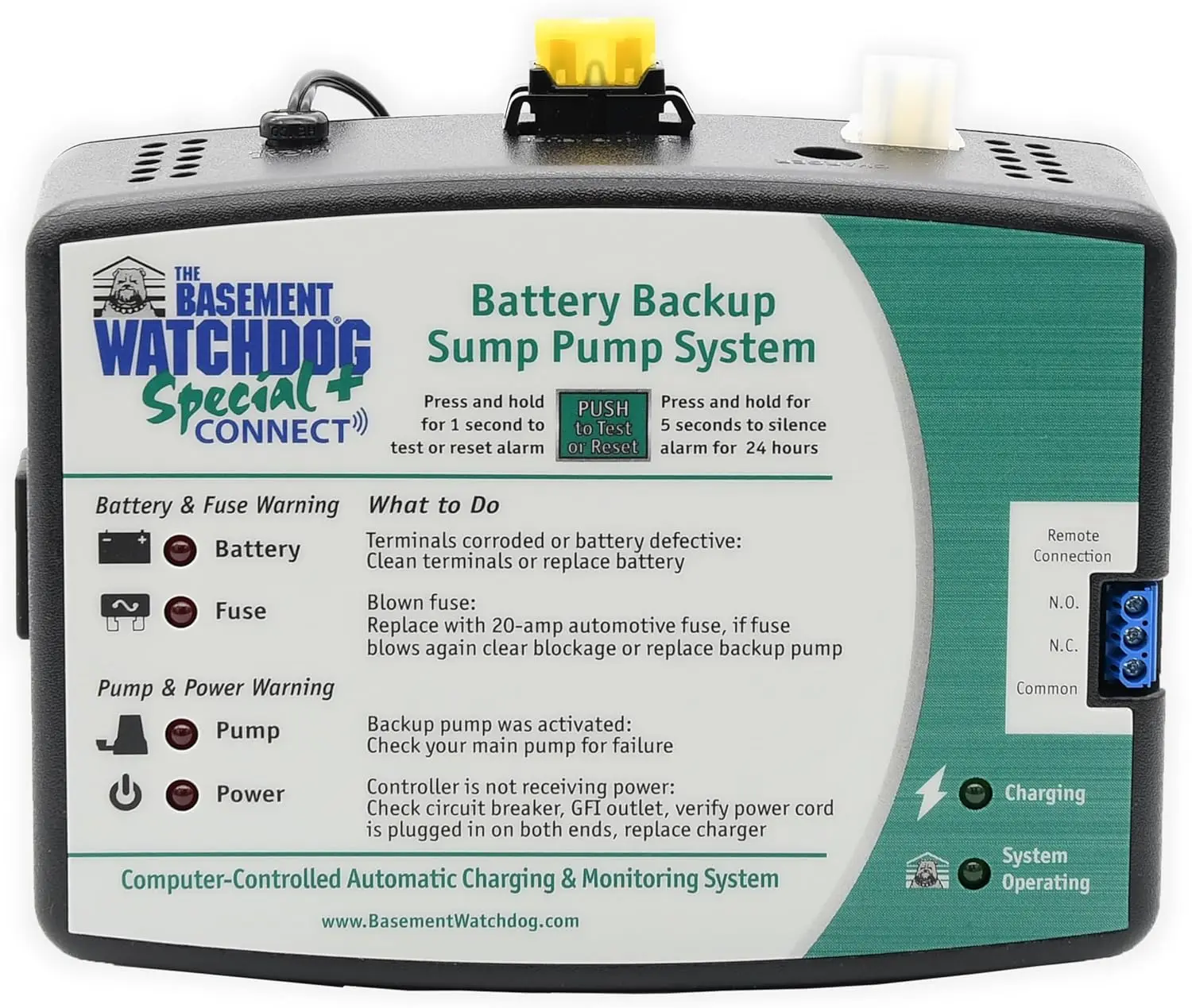 WATCHDOG Big Combo CONNECT Model  HP Primary and Battery Backup Sump Pump System with Smart WiFi-