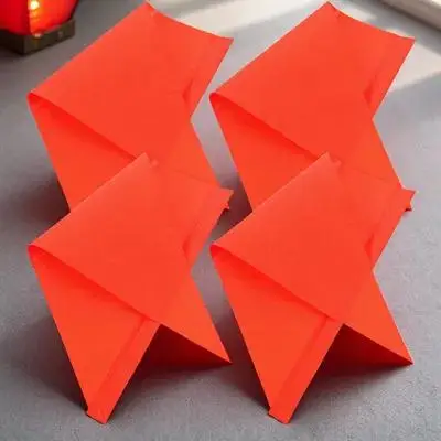 4Pcs Replacement High Visibility Safety Flags Bicycle Triangle Warning Flags for Kids Bike Scooter Trailer Outdoor Cycling