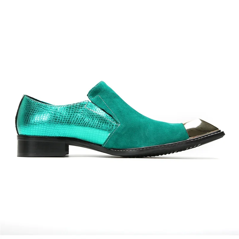 BOARD Frühling Herbst Schuhe für Männer Metalle Hut Quadratischer Kopf Kommerzielle Angelegenheiten Sozialisieren RUHLEDER Hochzeit Herrenschuhe – Detail 16