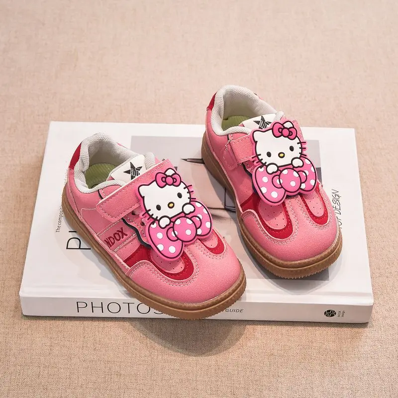 

Kawaii Hello Kitty Cinnamoroll Sanrio студенческие милые удобные кроссовки с героями мультфильмов детские противоскользящие кроссовки подарок для детей