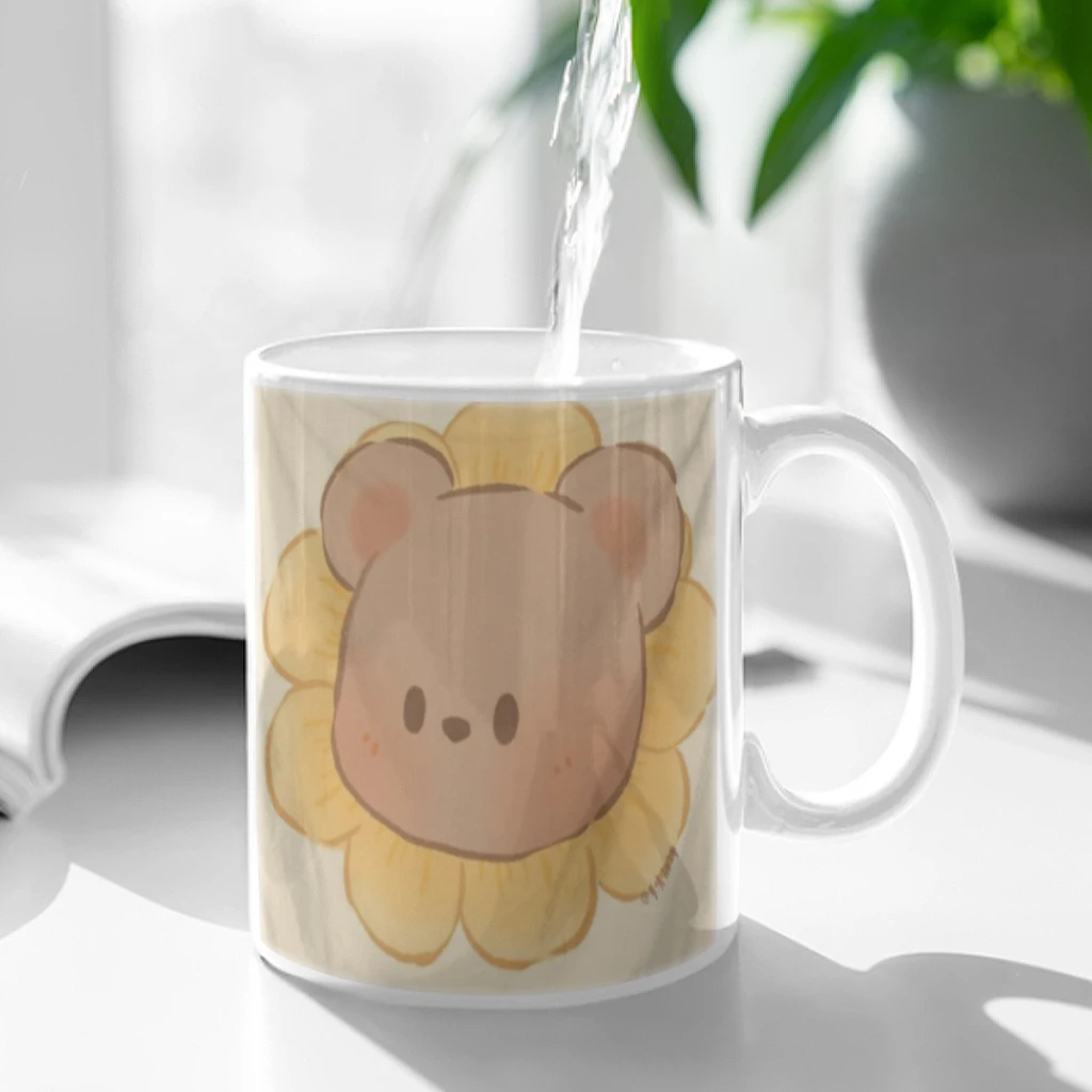

Small-Fresh-Cute-Little-Rabbit-Coffee Mug 11oz Fun Ceramic Coffee Tea Cocoa Cup Handle Tea Drink Cup