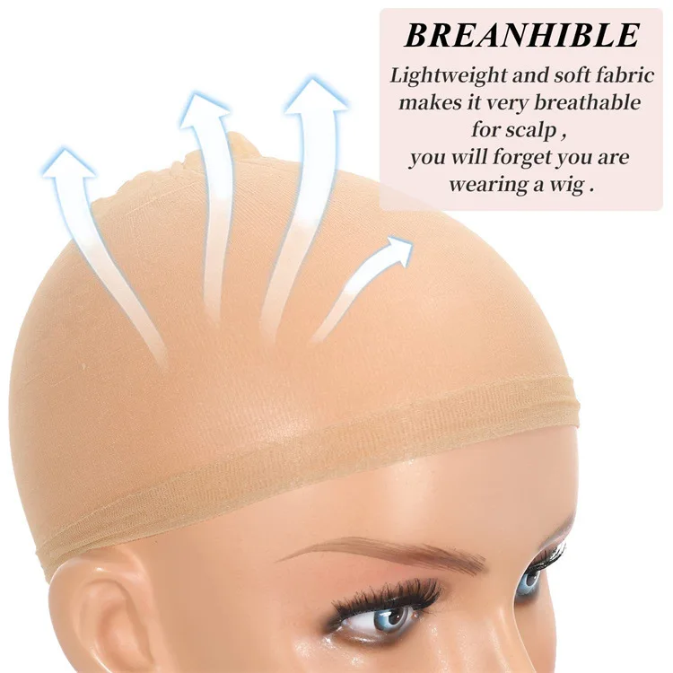 HD Wig Cap for Women Invisible Ultra-thin Stretchy Stocking Caps for Lace Front Wigs Sheer Wig Cap Thin Nylon Cap