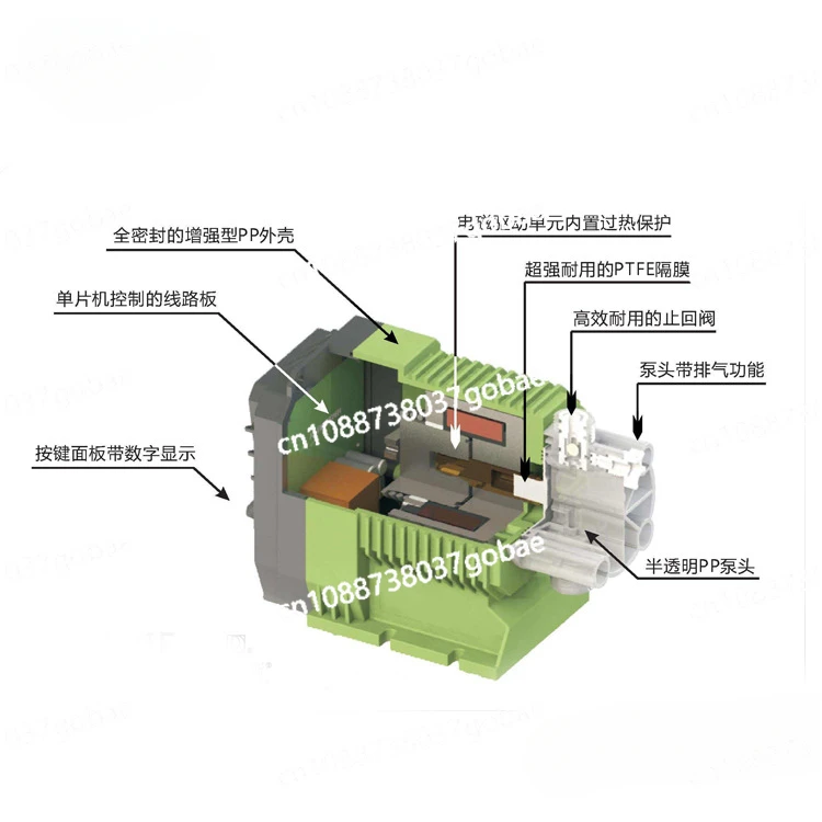 Dosing Pump Metering Pump Electromagnetic Diaphragm  Acid And Alkali Resistant Dosing  Small Water Pump Equipment