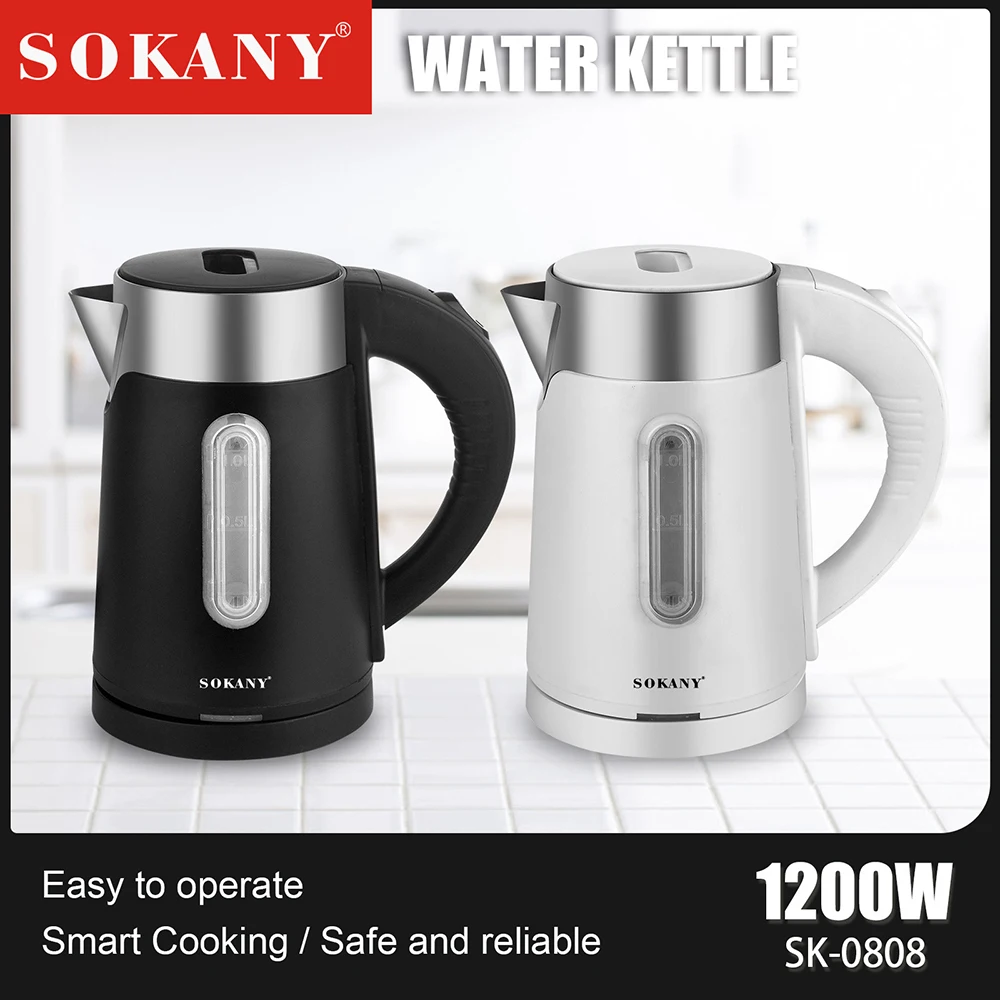 Household Electric Kettle With Insulation,Fast Heating,Automatic Power-Off Small Portable Office Stainless Steel Electric Kettle