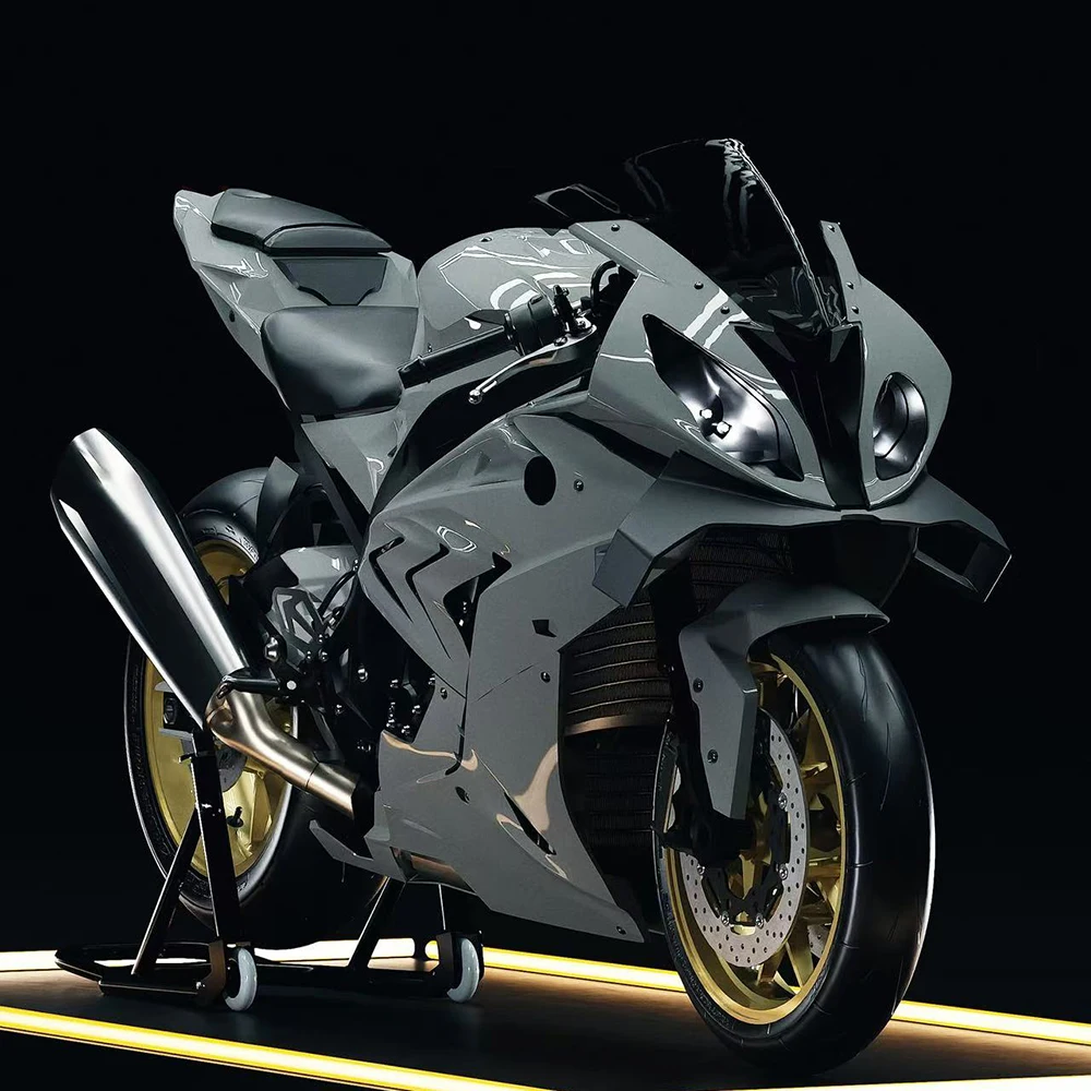 ل BMW S1000RR 2015 2016 2017 2018 موتو GP الجناح دراجة نارية الرياضة downforce عارية المفسدين الأمامي الهوائية الجناح منحرف