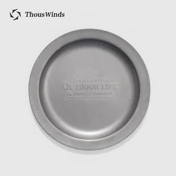 Thous Winds 1/3Pcs Camping Dish Plate Stainless Steel Outdoor Tableware Cookware Vintage Picnic Utensils Camping Supplies TW3014