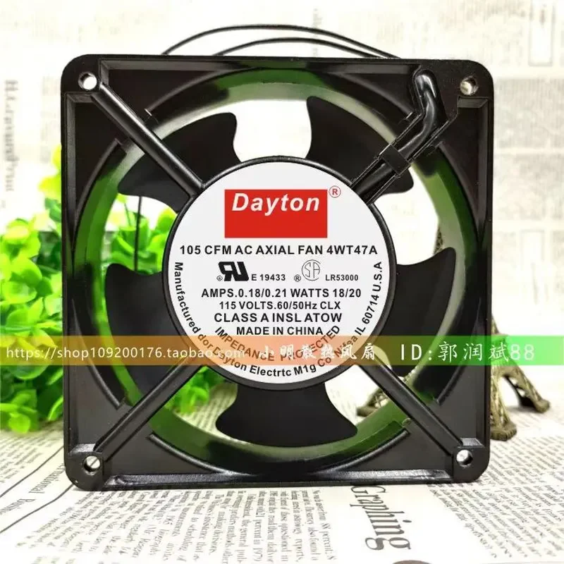 for DAYTON 105 CFM AC Axial Fan 4WT47A 18/20W 115V