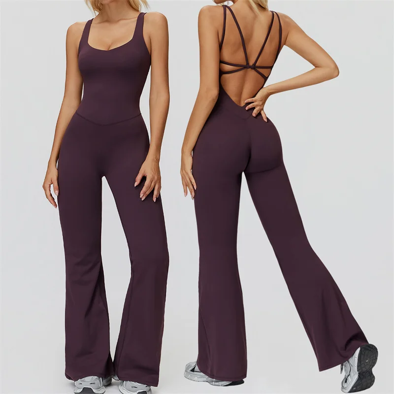 

TRY TO BN Спортивный комбинезон для йоги с крестом и красивой спиной, боди для фитнеса и тренировок, цельные комплекты, спортивная одежда для бега, тренажерного зала, женская одежда