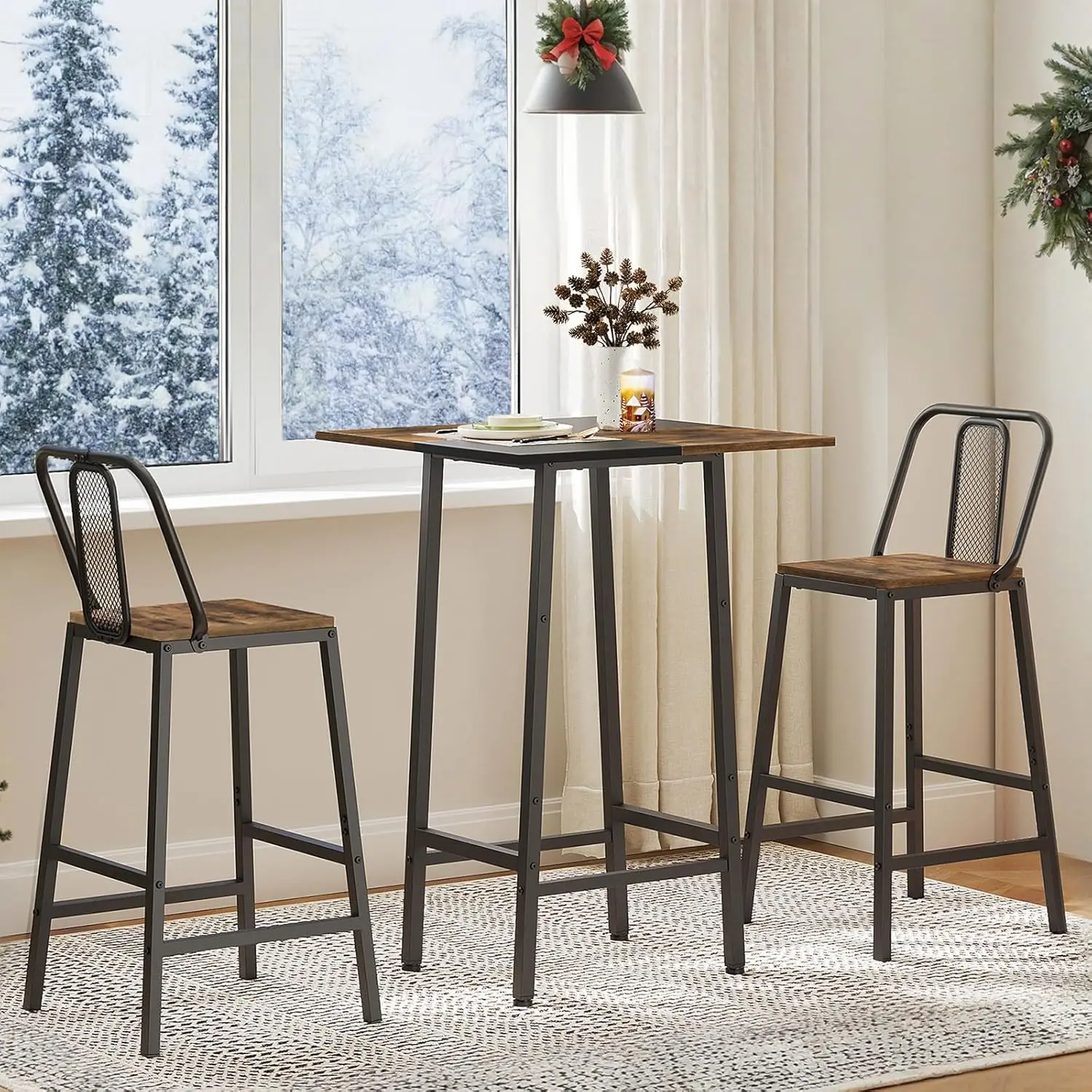 Bar, Kitchen Dining Table, Bar Counter Height, Pub Color Matching Breakfast, for Dining Room, Tavern, Coffee C