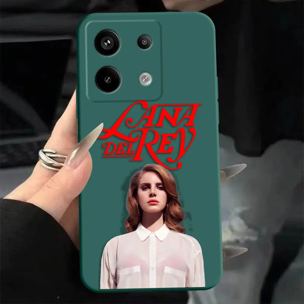 

Hot Singer Lana Del Rey Custom Photo Phone Case For Redmi NOTE 14 13 12 12S 11 11T 11S 10 10T 10S 9 8 7 Silicone Case DIY Shell