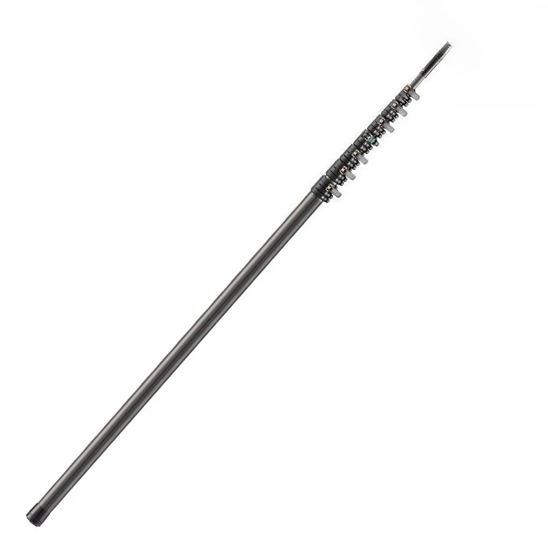 Pólo telescópico de fibra de carbono de alta qualidade com novas travas de braçadeira Pólo telescópico com comprimento personalizado