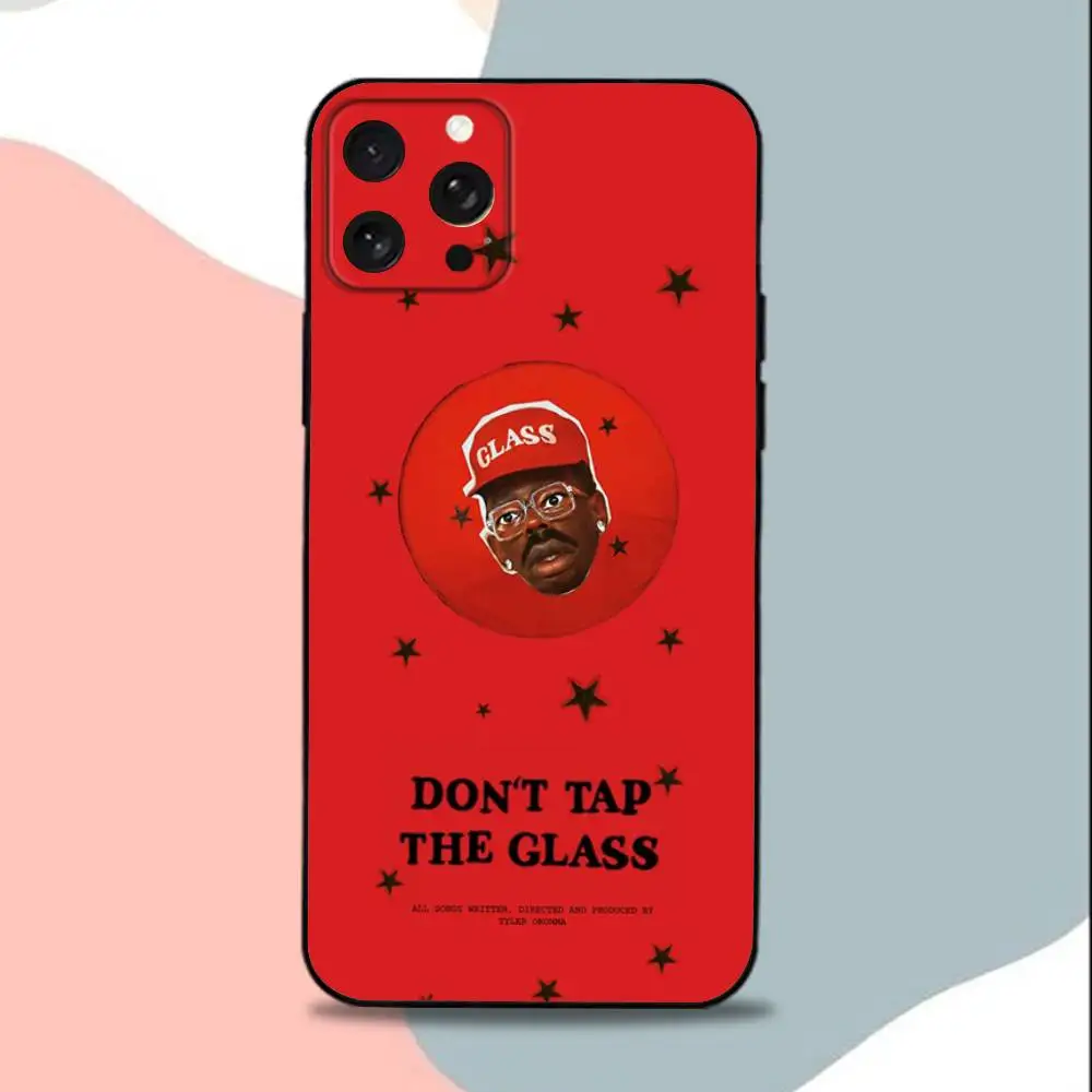 T- Tyler Don t Tap the Glass Phone Case For iPhone 15,13,16,12,11,17,14,Plus,Pro,Max,XS,XR,X,SE,Mini,Soft Silicone Black Cover