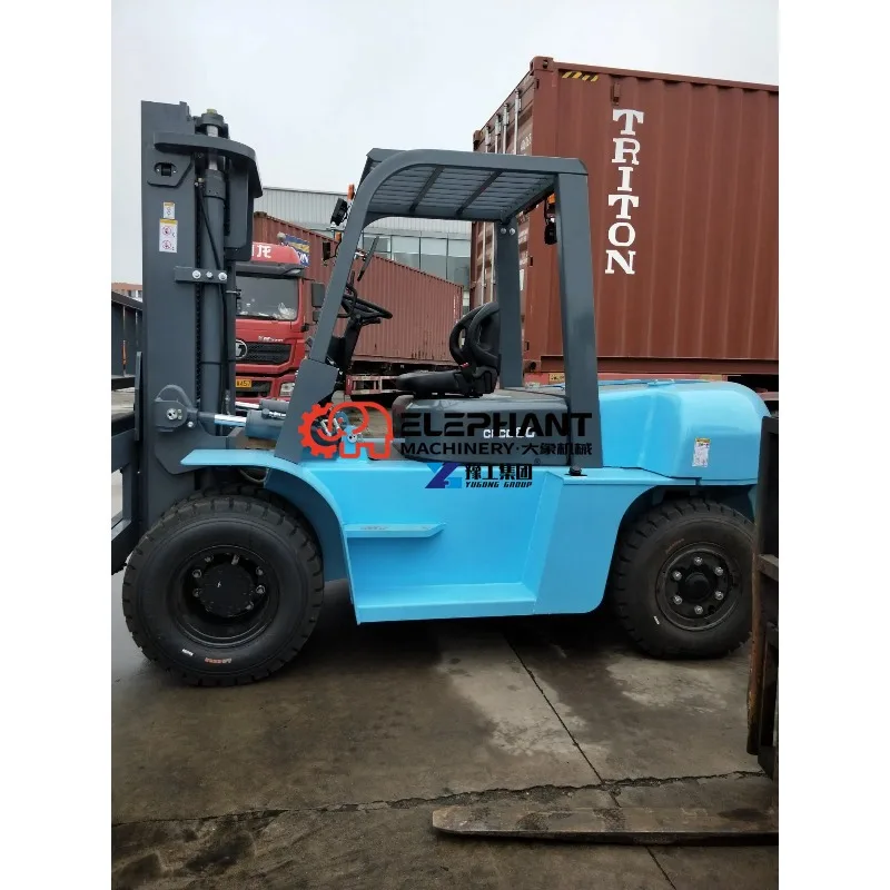 High Performance 8 Ton Heavy Duty Diesel Forklift Truck, Stable Load Lifting Equipment, Large Capacity Material Handler