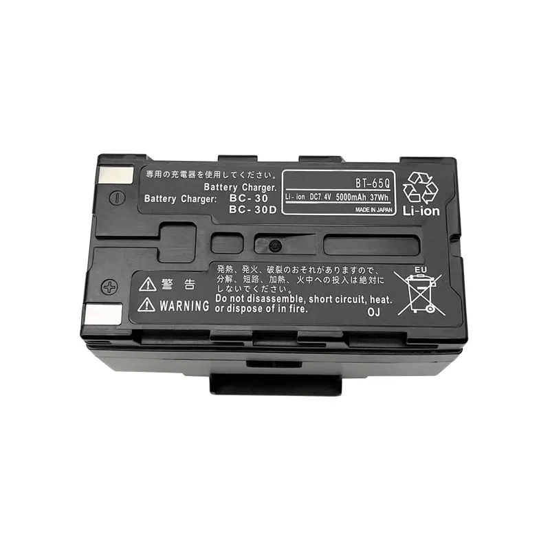 Bateria Recarregável Externo do Li-íon para Pesquisar o Instrumento Bt65q 5200mah Gts 750 720 722 Gpt 7500 Estação Total 7.4v