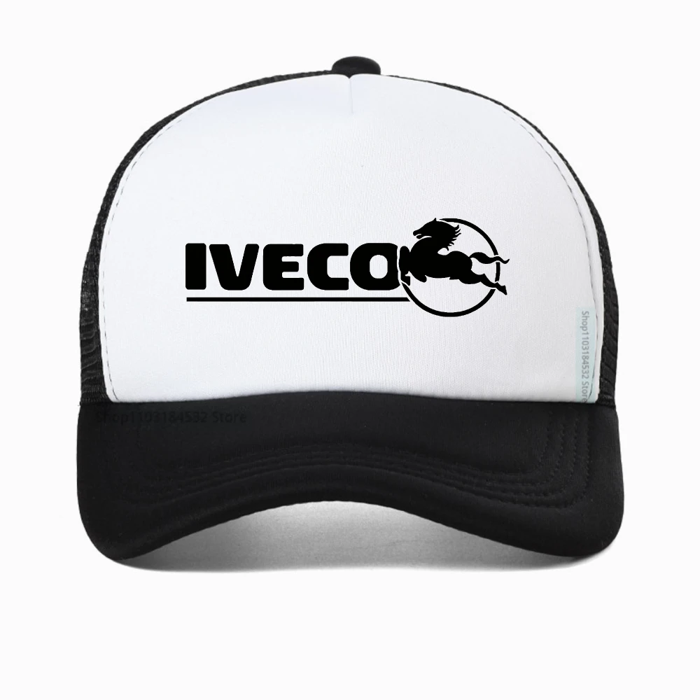 

Iveco mesh Baseball Cap BOY GIRL Cartoon Anime Print Hat Breathable snapback hat fashion casual Style adjustable mesh hats